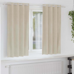 Pimendavad kardinad 2 pcs cream 140 x 175 cm samet