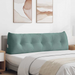 Seljatugi padi mere roheline 160 x 24 x 50 cm samet