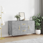 Puhvetkapp, betoonhall, 100 x 36 x 60 cm, tehispuit