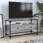 Klaasplaadiga telerikapp hall sonoma tamm 98x35x51 cm tehispuit