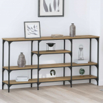Konsoollaud riiuliga k&auml;sit&ouml;&ouml;tamm 160 x 29 x 80 cm tehispuit