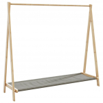 Riiulitega riidenagi, 106x34x102 cm, bambus