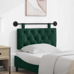 Rippuv peatoe tume rohelise 90 x 55 x 7 cm samet