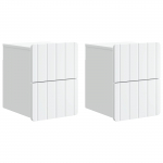 Seinale kinnitatav &ouml;&ouml;tis sahtliga 2 pcs valge 33 x 34,5 x 43 cm