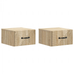 Seinale kinnitatav &ouml;&ouml;tis 2 pcs sonoma tamm 34,5 x 33 x 20 cm