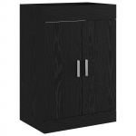 Vannitoa all oleva kraani kapp must tamm 56 x 37,5 x 81 cm