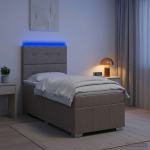 Led kastivoodiga madrats pruunikashall 100 x 200 cm kangas