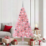 Tehis pre-lit j&otilde;ulupuu koos 300 led-iga roosa 180 cm pvc