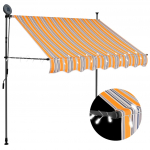 K&auml;sitsi sisset&otilde;mmatav varikatus, led, 100 cm, kollane ja sinine