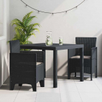 Aia s&ouml;&ouml;gilaudade komplekt 3 pcs antratsiit polt rattan