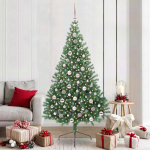 Tehis pre-lit j&otilde;ulupuu koos 300 led-iga roheline 210 cm pvc