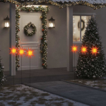 J&otilde;ulutuled ogadega 3 tk, led, kokkupandav, punane, 35 cm
