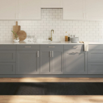 Vaip, ristk&uuml;likukujuline, must, 70 x 300 cm, bambus