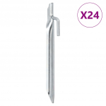 U-kujulised telgivaiad 24 tk, 17 cm &oslash;20 mm, tsingitud teras