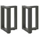 Kohvilaua jalad t-kujulised 2 tk, antratsiithall, 28 x 25 x (42-43) cm, teras