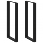 Baarilaua jalad u-kujulised, 2 tk, mustad, 60 x (110-111) cm, teras