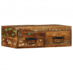 Seinale kinnitatav telerikapp, 60 x 30 x 19 cm, taastatud puit