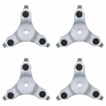 M&ouml;&ouml;blirullikud 4 tk 16 x 14,5 x 5,5 cm teras 180 kg