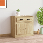 Puhvetkapp, sonoma tamm, 70 x 35,5 x 67,5 cm, tehispuit