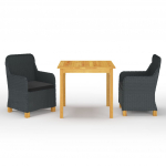 3-osaline aiam&ouml;&ouml;bli komplekt, tumehall