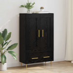 K&otilde;rgushein sahtliga must tamm 69,5 x 31 x 115 cm tehispuit