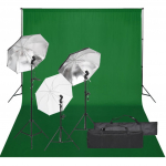 Fotostuudio komplekt valgustuse ja taustapildiga