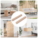 Puitpulk 2 pcs neutraalne &oslash; 6 x 40 mm massiivne puu