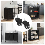 P&ouml;&ouml;rlev rullik 2 pcs must m6 mm raud ja nailon