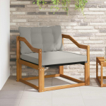 V&auml;li diivanikomplekt tugev acacia puit ja textilene neutraalne