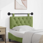 Rippuv peatoe hele roheline 90 x 55 x 7 cm samet