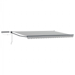 Elektriline l&uuml;kandvarikatus anthracite ja valge 4 &times; 3 m