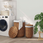 Pesu korv 2 pcs pruun kubu rattan