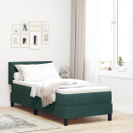 Karbi vedrumadrats peaga tume rohelise 200 x 80 cm samet