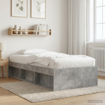 Voodiraam ladustamisega betoonhall 80 x 200 cm tehispuit