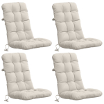 4-t&uuml;kiline k&otilde;rge seljatoega toolipatjade komplekt vianen 4 pcs