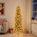 Kunstlik &otilde;huke j&otilde;ulupuu koos kaunistustega 180 cm 300 led-i