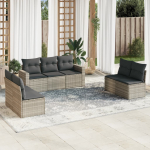 7-osaline aiam&ouml;&ouml;blikomplekt patjadega, helehall, pol&uuml;rotang
