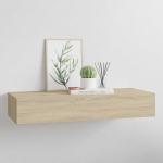 Sahtliga seinariiul, tamm, 60 x 23,5 x 10 cm, mdf