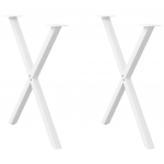 S&ouml;&ouml;gilaua jalad, x-kujulised, 2 tk, valged, 70 x (72&ndash;73) cm, teras