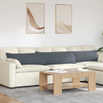 Diivanipadjad 2 pcs tumehall 200 x 40 cm korter kangas