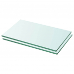 Riiulid, 2 klaasist paneeli 30 x 12 cm