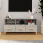 Telerikapp, betoonhall, 102x36x50 cm, tehispuit