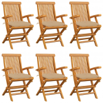 Aiatoolid beežide istmepatjadega, 6 tk, tiikpuu