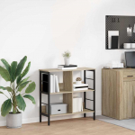 Raamatukapp sonoma tamm 82 x 32 x 79 cm tehispuit