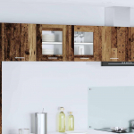 Seinakapp uksega riga 2 pcs vana puit 40 x 31 x 40 cm tehispuit