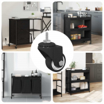 P&ouml;&ouml;rlev rullik 12 pcs must m6 mm raud ja nailon