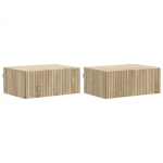Seinale kinnitatav &ouml;&ouml;tis 2 pcs sonoma tamm 49 x 34,5 x 20 cm