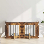 Koerav&auml;rav koos aluspuudega 4 pcs suitsutatud tamm 60 x 60 cm
