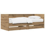 Voodiraam ladustamisega artisan tamm 80 x 200 cm tehispuit