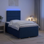 Led kastivoodiga madrats peaga sinine 120 x 190 cm kangas